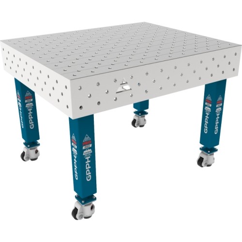 PRO INOX suvirinimo stalas 15 mm - 1200x1000mm - PRO INOX - Φ16 - Įstrižinė - Ant ratukų