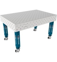 PRO INOX suvirinimo stalas 15 mm - 1500x1000mm - PRO INOX - Φ16 - Įstrižinė - Ant ratukų