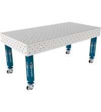 PRO INOX suvirinimo stalas 15 mm - 2000x1000mm - PRO INOX - Φ16 - Įstrižinė - Ant ratukų