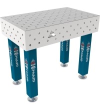 PRO INOX suvirinimo stalas 15 mm - 1000x600mm - PRO INOX - Φ16 - Įstrižinė - Ant kojelių