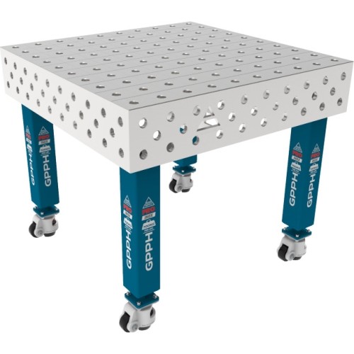 PRO INOX suvirinimo stalas 15 mm - 1000x1000mm - PRO INOX - Φ28 - 100x100mm - Ant ratukų
