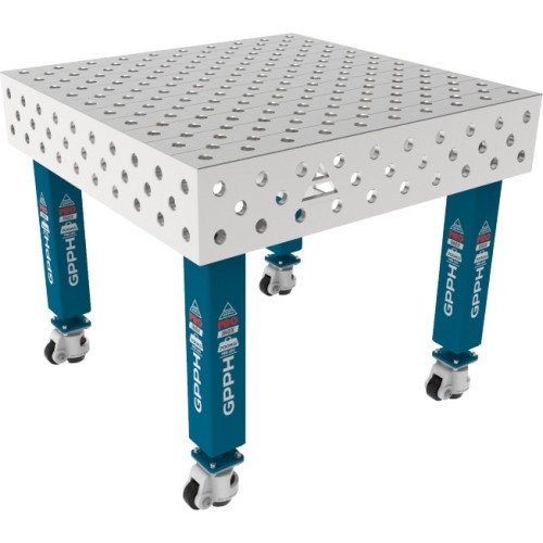 PRO INOX Welding Table 15mm - 1000x1000mm - PRO INOX - Φ28 - Diagonal - On wheels