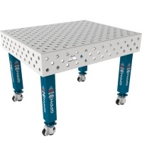 PRO INOX Welding Table 15mm - 1200x1000mm - PRO INOX - Φ28 - Diagonal - On wheels