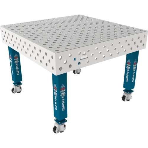 PRO INOX suvirinimo stalas 15 mm - 1200x1200mm - PRO INOX - Φ28 - Įstrižinė - Ant ratukų