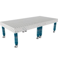 PRO INOX suvirinimo stalas 15 mm - 3000x1480mm - PRO INOX - Φ28 - Įstrižinė - Ant ratukų