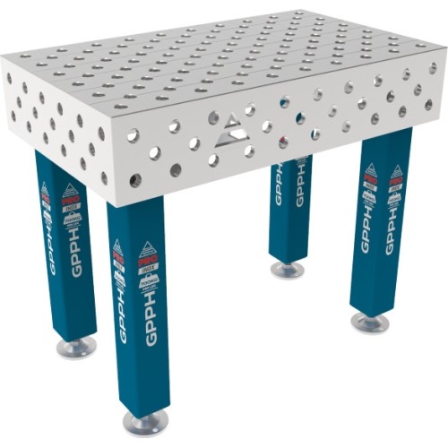 PRO INOX suvirinimo stalas 15 mm - 1000x600mm - PRO INOX - Φ28 - Įstrižinė - Ant kojelių