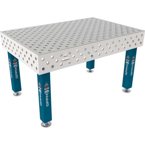 PRO INOX suvirinimo stalas 15 mm - 1500x1000mm - PRO INOX - Φ28 - Įstrižinė - Ant kojelių