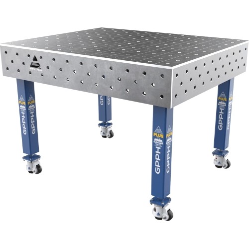 Welding table PLUS 12 mm - 1200x1000mm - Φ16 - 100x100mm - On wheels