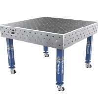 Welding table PLUS 12 mm - 1200x1200mm - Φ16 - 100x100mm - On wheels