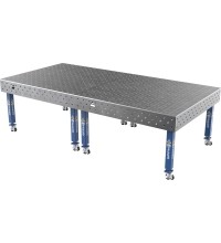 Welding table PLUS 12 mm - 3000x1480mm - Φ16 - 100x100mm - On wheels