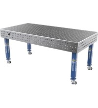 Welding table PLUS 12 mm - 2000x1000mm - Φ16 - 50x50mm - On wheels
