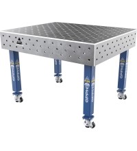 Welding table PLUS 12 mm - 1200x1000mm - Φ16 - Diagonal - On wheels