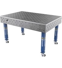 Welding table PLUS 12 mm - 1500x1000mm - Φ16 - Diagonal - On wheels