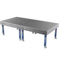 Suvirinimo stalas PLUS 12 mm - 3000x1480mm - Φ16 - Įstrižinė - Ant ratukų
