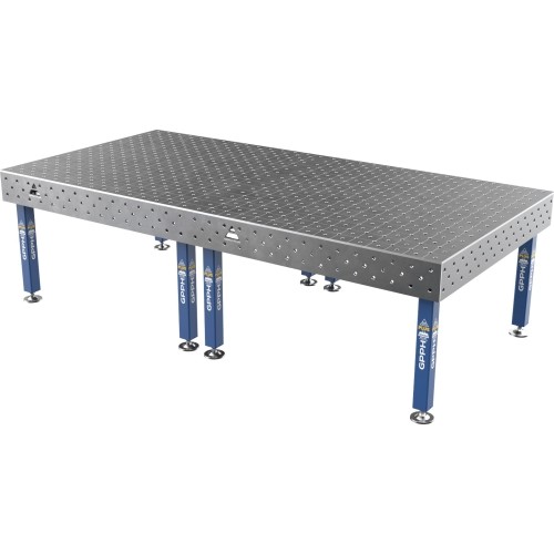 Welding table PLUS 12 mm - 3000x1480mm - Φ16 - Diagonal - On feet