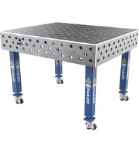 Welding table PLUS 12 mm - 1200x1000mm - Φ28 - 100x100mm - On wheels