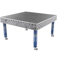 Welding table PLUS 12 mm - 1500x1480mm - Φ28 - 100x100mm - On wheels