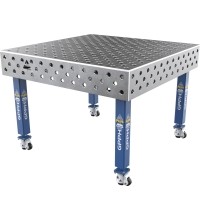 Suvirinimo stalas PLUS 12 mm - 1200x1200mm - Φ28 - Įstrižinė - Ant ratukų