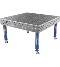 Suvirinimo stalas PLUS 12 mm - 1500x1480mm - Φ28 - Įstrižinė - Ant ratukų