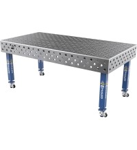 Welding table PLUS 12 mm - 2000x1000mm - Φ28 - Diagonal - On wheels