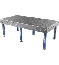 Suvirinimo stalas PLUS 12 mm - 2400x1200mm - Φ28 - Įstrižinė - Ant kojelių