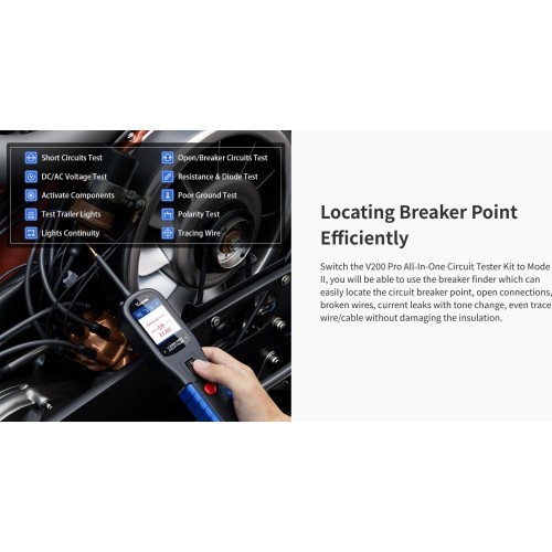 Automotive circuit probe & breaker finder kit