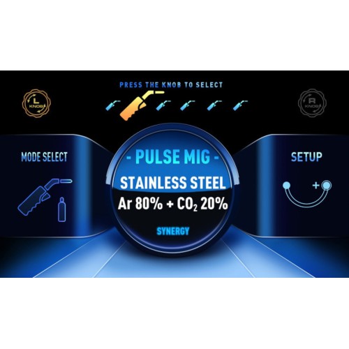 Welding machine 215PT Double Pulse 4x4