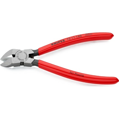 Žnyplės plastikui 45° 160mm KNIPEX