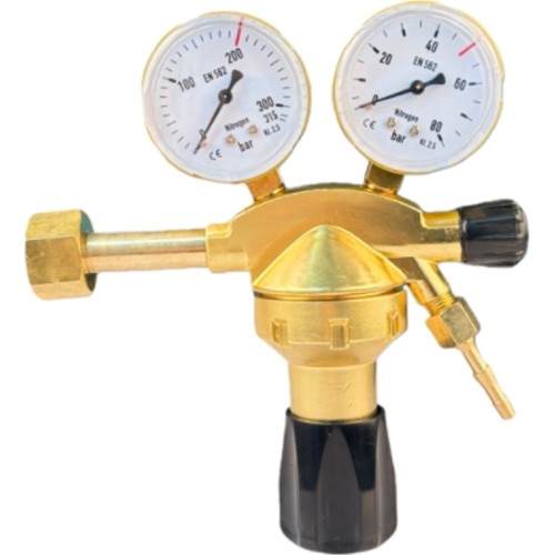 Gas regulator HORNEC® N2 for nitrogen (nut W24.32, max. 60 bar)