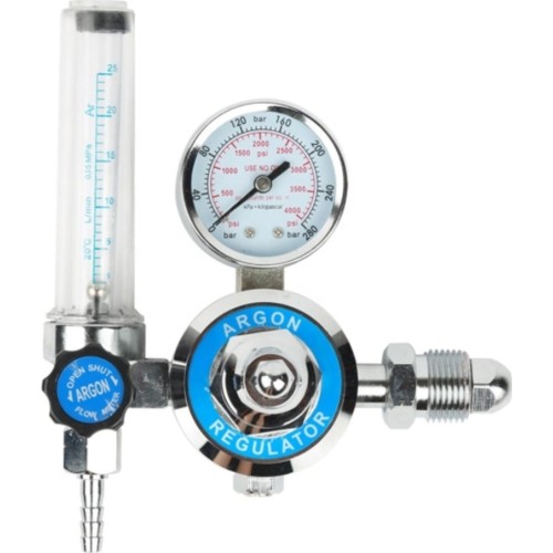 HORNEC® Argon/CO₂ gas regulator with single flowmeter (EURO nut W21.8)