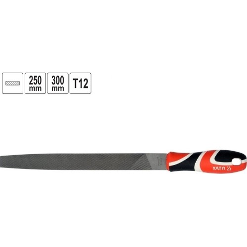 Dildė plokščia metalui - 2, L250mm
