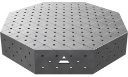 Octagonal welding table OCT 600x600 mm - 1000x1000mm - PLUS