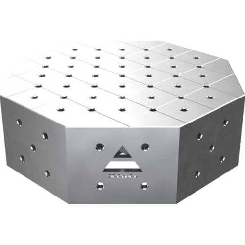 Octagonal welding table OCT INOX 600 × 600 mm - 600x600mm - PRO INOX