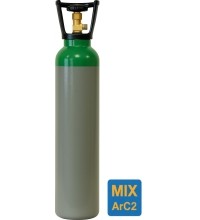 Dujų balionas Gaschema (PH 300 BAR) (MIX ArC2) (užpildytas) - 20 l (ypač tinka nerūdijančiam plienui virinti)