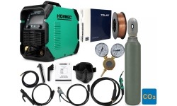 Pusautomačio KOMPLEKTAS HORNEC® smart SynMIG 2200i MAX (sinerginis, suvirinimas iki 6 mm) + CO2 balionas 8l + priedai