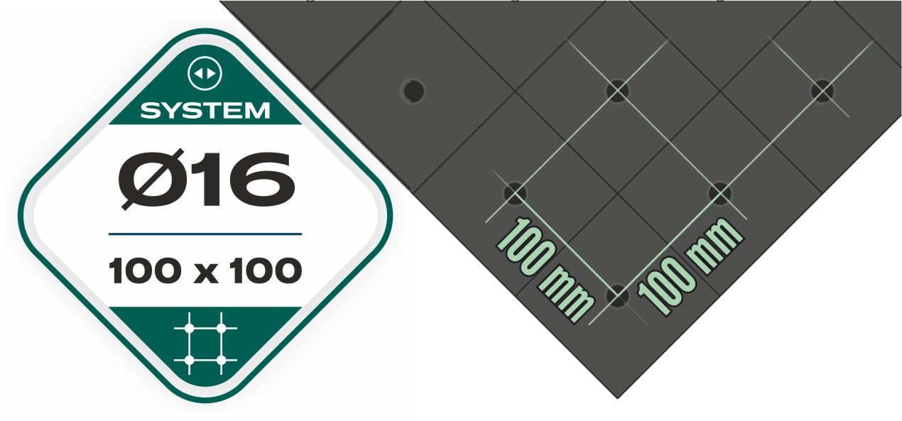 SMART suvirinimo stalas, 100x100 tinklelis, fi16 sistema